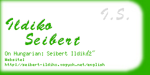 ildiko seibert business card